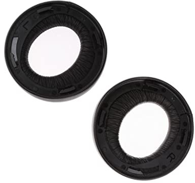 gazechimp 1 Coppia ricambio ear-pad in PU Pelle per Sony Gold Wireless Ps3 PS4 Cuffie, Nero