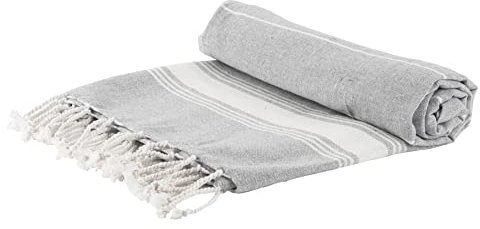Nicola Spring Türkischer Baumwollbadetuch - 170 X 90cm - Grau
