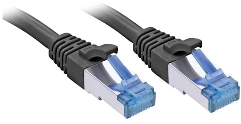 Lindy 47411 0.5 m Cat6 S/FTP (S-STP) Black Network Cable – RJ-45 Network Cable (0.5 m, Cat6 RJ45 S/FTP (S-STP), Black)