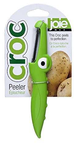 Joie Kitchen Gadgets MSC International 18020 Stainless Steel Blade Joie Croc Fruit Vegetable Peeler, Green, 6.38 x 0.91 x 0.59