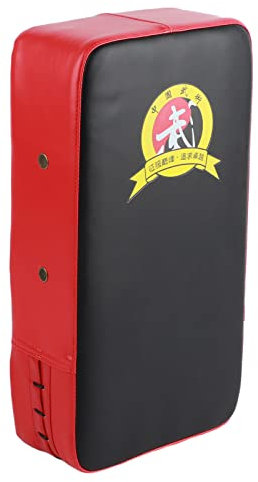 Dilwe Schlagpolster Kickboxen, PU Leder Kampfsport Trittschlagpolster Taekwondo Kickpads Muay Thai Kampfkunst Kickboxen Punch Mitts Punching Bag Kicking Schild Training(Rot)
