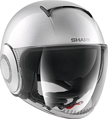 Motorradhelm Shark Nano Swarovski BLANK PRL, Weiss, XS