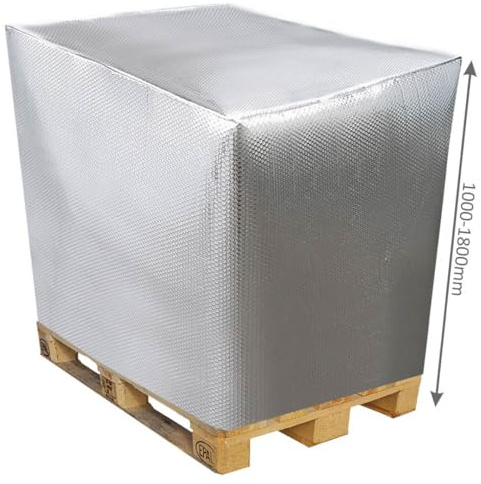 REKUBIK Thermohaube für Europalette 1200 x 800 mm geschlossen Größe 1800 mm