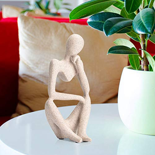 Resin Charakterfiguren Denker Menschen Abstrakte Ornament Skulptur Europäischen Schreibtisch Home Statue Dekoration(51408)