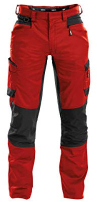 Dassy - Pantalón de trabajo con rodilleras, Negro