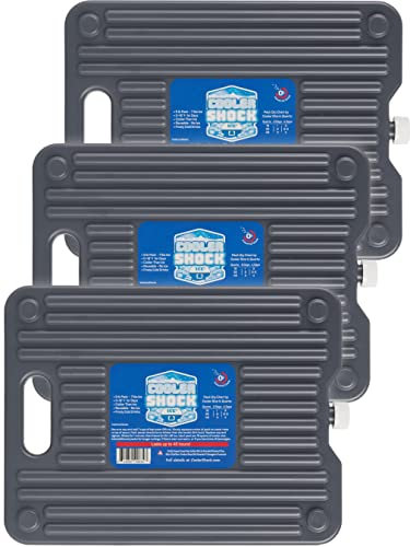 Cooler Shock Premium Reusable Ice Packs and Lunch Cooler Set - Cools Faster Than Ice - Cooler Accessories