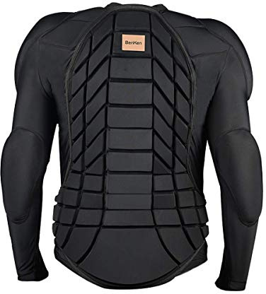 BenKen Men's Women's Professional Anti-Collision Sports Shirts Motorcycle Protective Jacket Full Body Armor Protector Back Protector for Skateboarding Skating Snowboarding Cycling