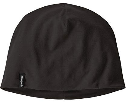 Patagonia Unisex Overlook Merino Wool Liner Beanie Hat, Schwarz, Einheitsgröße EU