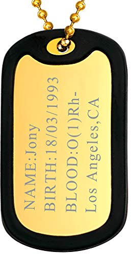 FaithHeart vergoldet Hundemarken Anhänger Herren Personalisierte Dog Tag Kette Alltägliche Abnutzung