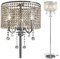 Elegantes Design K9 Kristall Stehleuchte Chrom-Finish,2 Leuchten Beleuchtung, Europäische Moderne Luxus Verhältnis AA+