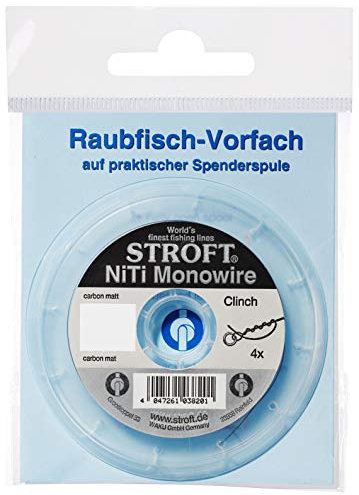 STROFT WAKU Vorfachschnur NiTi Monowire 4m, 0.25mm 7.0Kg