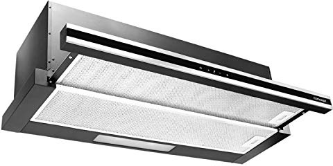 Cappa Concept Sinfonia Aspirante Estraibile Integrata 90cm Illuminazione a LED Filtri Antigrasso 3 livelli Pannello Touch