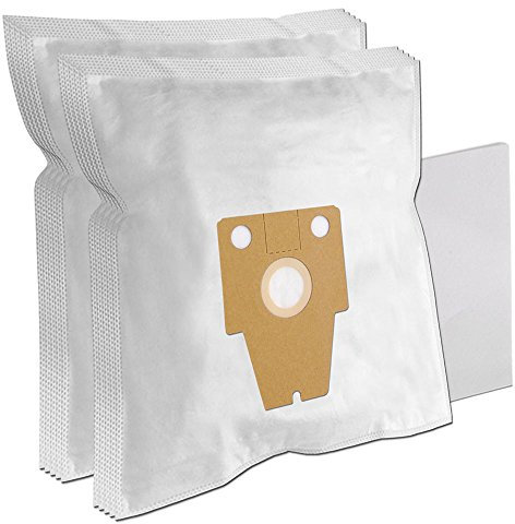 10er Pack Staubsaugerbeutel für Bosch/Siemens Staubsauger BSG8. / Ergomaxx und Serie VS08. / Dynapower | Typ P, Mikrovlies, Weiß