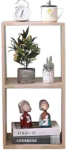 Etnicart - Doppelwürfel Aufbewahrungsbox Bücherregal Eiche 35x30x70cm MDF Holz Regal Design Büro Eingang Wohnzimmer. cd Regal kleines Regal Cube Regal DVD Regal DVD Schrank DVD ständer Regal Holz