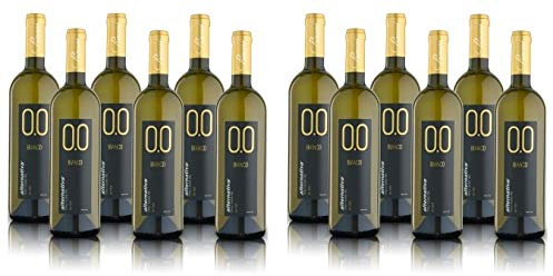 ALTERNATIVA Bianco Dry Analcolico 0.0% - 12 Bottiglie da 750ml Alcool Free | Dealcolato Italiano Senza Alcol - Ideale per Celebrazioni e Regali