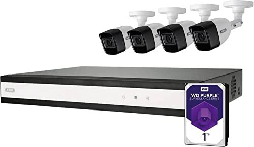 ABUS TVVR33841T Analog, AHD, HD-CVI, HD-TVI, IP Ueberwachungskamera-Set 8-Kanal mit 4 Kameras 2560 x