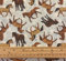Fat Quarter Quilting-Stoff mit Pferdeflüsterern, Pferde im Winter, 100 % Baumwolle
