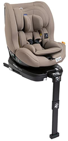 Chicco Seat3Fit i-Size Isofix 360 ° drehbar und neigbar, 0 – 25 kg (40 – 125 cm), Gruppe 0/1/2, von 0 bis 7 Jahre, mit Rückenkissen, verstellbare Kopfstütze mit seitlichen Protektoren