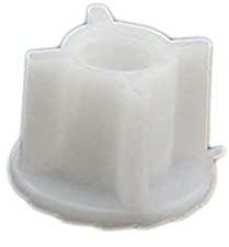 Block Toilet Seat Hinges Screws Fixings Universal White Plastic Fix Universal Nut Wc Blind Hole Fitting Rubber Replacement Repair Tool, 2 Pack