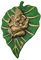 Exclusive Global Lovely Ganesha auf Blatt Wandbehang für Wanddekoration, Raumdekoration, ideal für Einweihungsfeiern, Hochzeitsgeschenke