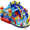 COSTWAY Aufblasbare Hüpfburg, 6-in-1 Wasserpark mit Rutsche, Planschbecken & Wasserkanone, Outdoor Bouncer Hüpfschloss Springburg für Kinder, Garten, 360 x 290 x 200 cm