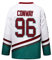 Charlie Conway #96 Mighty Ducks Film Eishockey Trikot Jersey Übungs Training Sport Ice Hockey Jersey Genähte Buchstaben Zahlen Sweatshirts,White,XL(Bust:130cm)