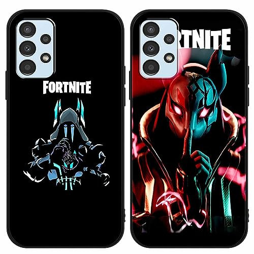 Nurkorki [2 Pack] Kompatibel Mit Samsung Galaxy A13 4G Hülle 6,6 Zoll, Silikon Weich TPU Case Gameboy Handyhülle Motiv Schutzhülle, 01