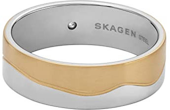 Skagen Women's Kariana Two-Tone Stainless Steel Band Ring, Size 5.5 (Model: SKJ1685998)