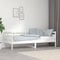 Festnight Tagesbett 80x200 cm Sofabett Weiß Einzelbett Gästebett Bettsofa Jugendbett Holzbett Bettrahmen Schlafsofa Bett Holz Bettgestell Massivholzbett