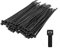 MEKEET Black Cable Ties 4 inch - 100mm x 2.5mm, Pack of 100, Small Nylon Zip Ties, Multi-Purpose Plastic Tie Wraps, Secure Self-Locking Mechanism, for Home, Garden, Office and DIY
