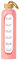 INTIRILIFE Trinkflasche aus Glas mit Zeitmarkierung in Rosa - 820-900 ml Füllmenge - Motivations Wasser Flasche mit griffigem Silikon und Handschlaufe am Deckel für Sport Freizeit Arbeit