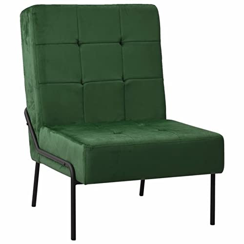 CIADAZ Relaxstuhl 65x79x87 cm Dunkelgrün Samt, Kinosessel, Ohrensessel, Heimkino Sofa, Schlafsessel, Relax Sessel, Tv Möbel, Seniorensessel