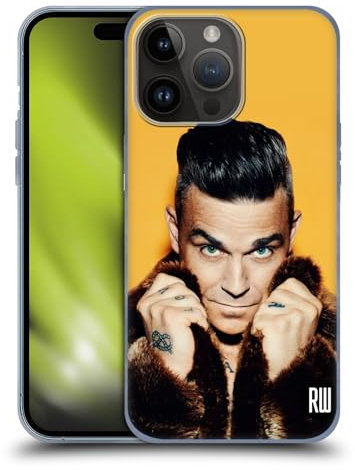 Head Case Designs Offizielle Robbie Williams Pelzmantel Kalendar Soft Gel Handyhülle Hülle kompatibel mit Apple iPhone 15 Pro Max