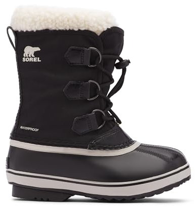 Sorel Yoot Pac Nylon WP, Stivali da Neve Impermeabili Unisex - Bambini e ragazzi, Nero (Black 111), 37 EU