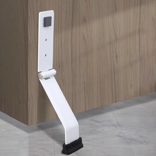DAZZLEEX Door Holder, Door Blocker Foot Operated Door Opener Stopper For Spaces With Up To 10cm Clearance(White)