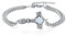 ZIPPICE Thors Hammer Armband 925 Sterling Silber Mjölnir Armband Armbänder Damen Keltischer Knoten Nordische Wikinger Armband Unisex Schmuck Schmuck für Frauen (Opal)