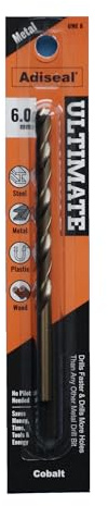 Adiseal Ultimate Fastest, Longest Lasting & Best Metal Drill Bit 6mm Cobalt