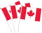 14x21cm Canada Mini Drapeau Agité Drapeau Canadien à Main Petit Drapeau Canadien Coupe du Monde Parade Supplies Match Cheering Waving Flag Garden Party Decoration (50 pcs)