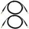 Create idea 2 x 3,5-mm-Klinkenstecker auf 2,5-mm-Stereo-Klinkenstecker, Ersatz-Kopfhörer-Audiokabel, kompatibel mit B-O-S-E QC35/QC35 II/QC25/OE2 (schwarz)