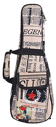 Custodia per Ukulele Tenore, Materiale Oxford Leggero e Stabile e Schiuma PE Custodia per Ukulele Guitalele con Chiodi a Coda per Ukulele da 24 Pollici o Piccola Chitarra