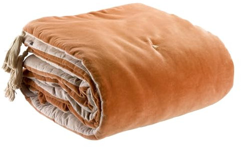 Vivaraise Elise Pompon-Bettdecke 80 X 180 rost 80 x 180 cm