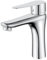 Chrome Basin Mixer Taps Single Handle Bathroom Sink Tap, Modern Monobloc Basin Taps Chrome Sink Taps for Bathroom with Hot&Cold Water Supply Lines, Brass
