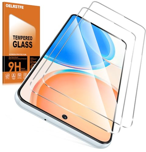 Oelrstfe 2 Piezas Protector Pantalla Para Honor X8 Cristal Templado Dureza 9H Antiarañazos Antihuellas Sin Burbujas HD Transparente Ultra Resistente Vidrio Película