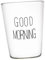 Cabilock 1Stk Tasse aus Glas Kaffeebecher aus Glas Milchbecher aus Glas Haushaltsbecher Tasse Black