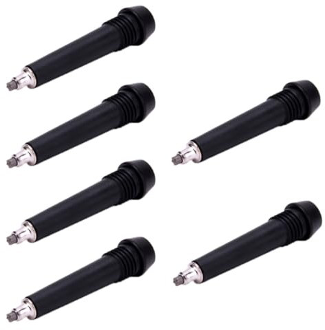 6PCS Alpenstock Spitze,Trekkingstöcke Spitze,Wanderstöcke Ersatzspitze,Walking Pole Gummispitzen Kohlenstoff,Carbon Bergstockspitze Spitze,rutschfeste Wolframstahlspitzen,Für Trekking Asphalt,Kiuiom
