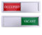 Simplified Room Access Management with Our Practical Sliding Toilet Signs Today (Silber)