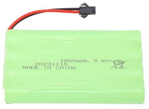 Batterie au Lithium 9.6V 1800mAh, avec Contre Les Surcharges, Pièces de Rechange de Batterie au Lithium pour Voiture, Bateau, Camion RC