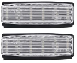 MZMZM 12V LED Number Plate Lamp Fit For Fiat 124 Spider Abarth 2017 2018 2019 2020 2021 White License Plate Light Assembly
