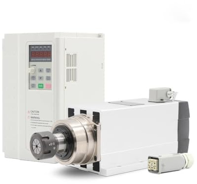 4,5 kW ER32 220/380 V gekühlter Spindelmotor, Kugellager, 5,5 kW Motordrehzahlregler(With flange,220v)