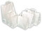 Rodenbacher Papieragentur GmbH 50 St. Papiertragetaschen weiß mit Henkel 320x200x250 mm mit extra breitem Boden, (Konditorenbeutel) Papiertüten, Papierbeutel, Einkaufstüten, Geschenktüten